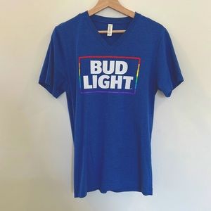Bud Light V-Neck Pride Tee